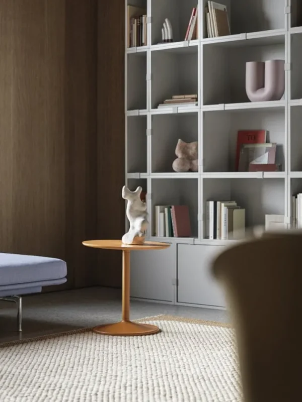 String Furniture Regale | Tische-Muuto Regalmodul Stacked mit Rückwand, klein, hellgrau