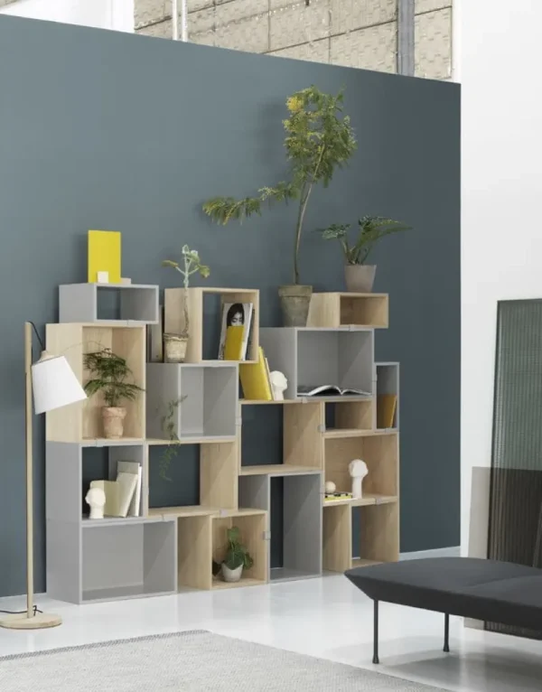 String Furniture Regale-Muuto Regalmodul Stacked, mittel, Eiche