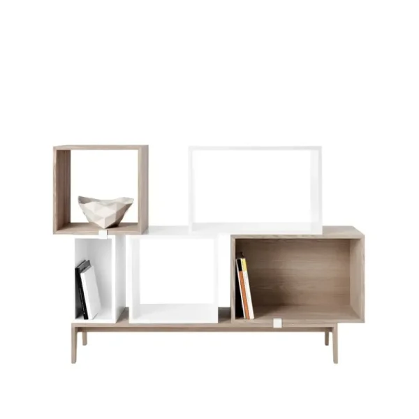 String Furniture Regale-Muuto Regalmodul Stacked, mittel, Eiche