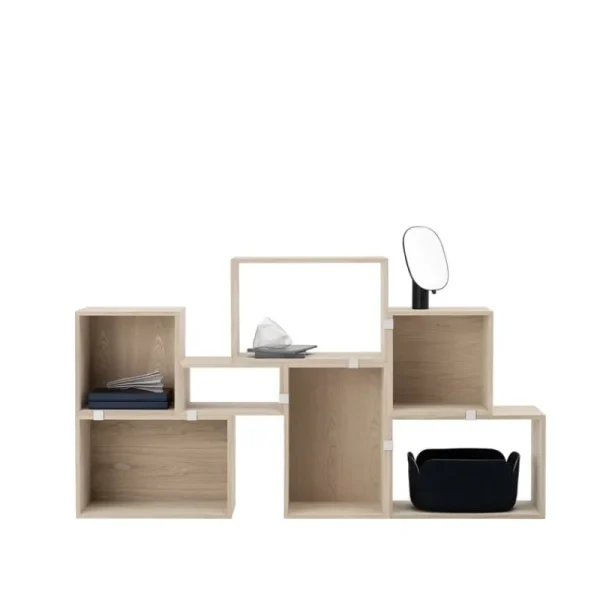 String Furniture Regale-Muuto Regalmodul Stacked, mittel, Eiche