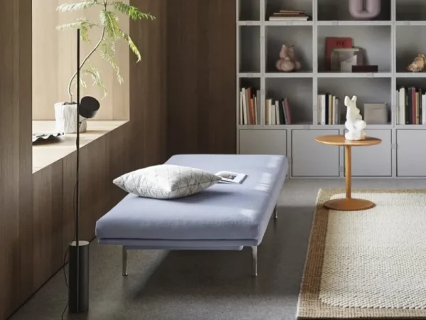 String Furniture Regale | Tische-Muuto Regalmodul Stacked mit Rückwand, klein, hellgrau