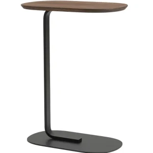 HAY Tische-Muuto Relate Beistelltisch, Höhe: 73,5 cm, Eiche massiv geräuchert – S