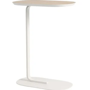 Muuto Tische-Relate Beistelltisch, Höhe: 73,5 cm, Eichenfurnier – Cremefarben