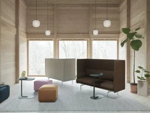 Muuto Tische-Relate Beistelltisch, Höhe: 73,5 cm, Eichenfurnier – Cremefarben