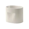 Muuto Indoor-gardening^Ridge Blumentopf, H 15 cm, off-white