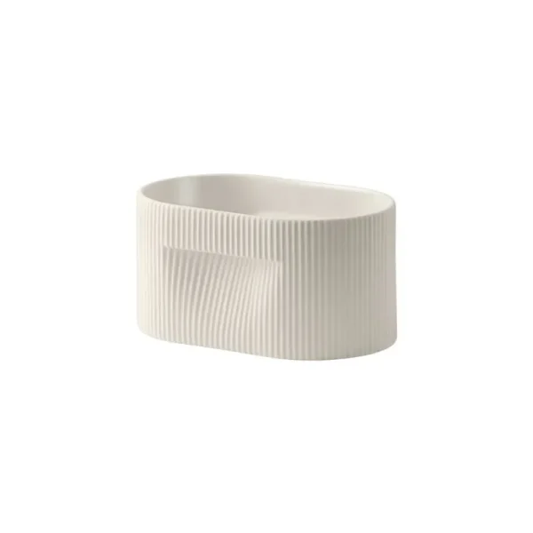 Muuto Indoor-gardening^Ridge Blumentopf, H 13 cm, Off-White