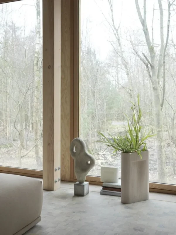 Muuto Vasen-Ridge Vase, 48,5 cm, Beige