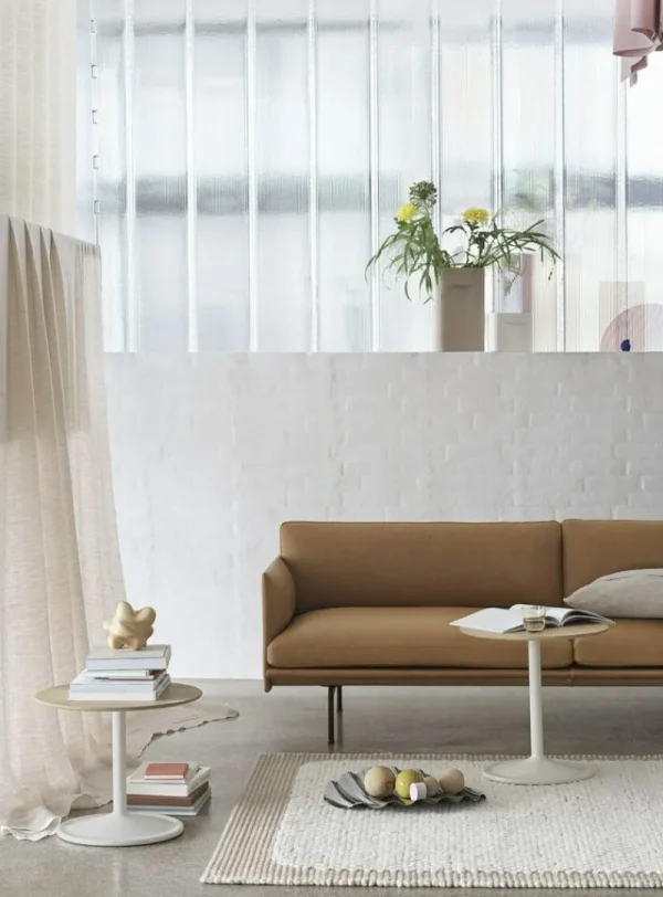 Muuto Vasen-Ridge Vase, 48,5 cm, Beige