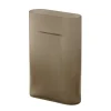 Ku00e4hler Vasen-Muuto Ridge Vase, 35 cm, taupe gefrostetes Glas