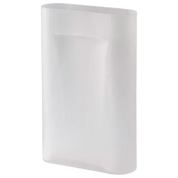 Muuto Vasen-Ridge Vase, 48,5 cm, weißes mattiertes Glas