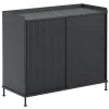 Muuto Aufbewahrungsmöbel-Sideboard Enfold, 100 cm, hoch, schwarz