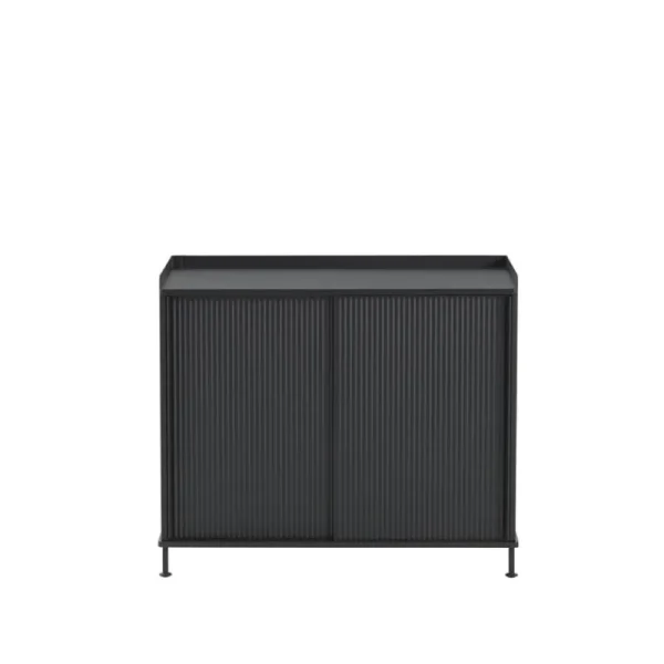 Muuto Aufbewahrungsmöbel-Sideboard Enfold, 100 cm, hoch, schwarz