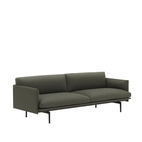 Audo Copenhagen Sofas Und Liegen-Muuto Sofa Outline, 3-Sitzer