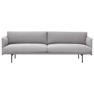 Audo Copenhagen Sofas Und Liegen-Muuto Sofa Outline, 3-Sitzer