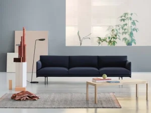 Audo Copenhagen Sofas Und Liegen-Muuto Sofa Outline, 3-Sitzer