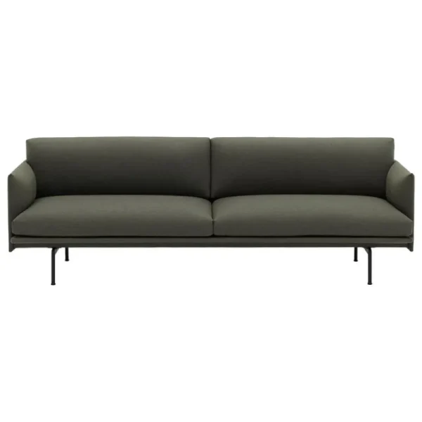 Audo Copenhagen Sofas Und Liegen-Muuto Sofa Outline, 3-Sitzer