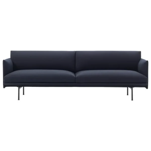 Audo Copenhagen Sofas Und Liegen-Muuto Sofa Outline, 3-Sitzer