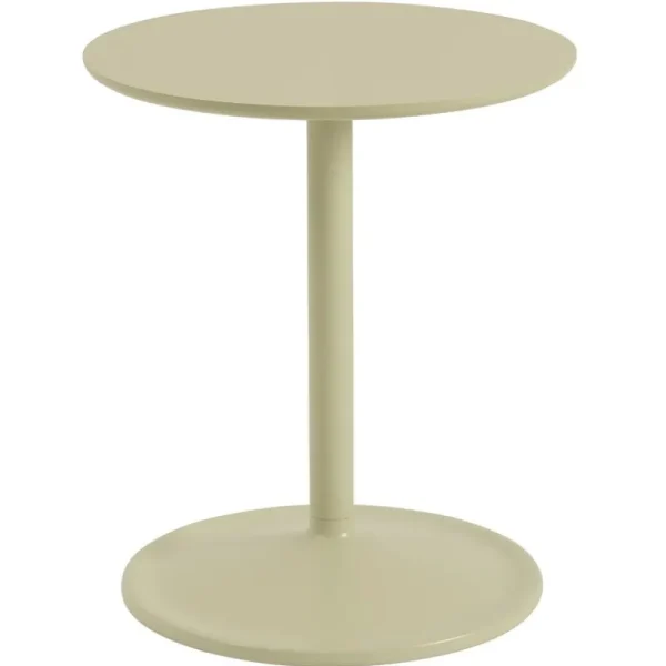 Muuto Tische-Soft Beistelltisch, 41 cm, hoch, Beigegrün