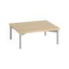 Muuto Regale-Stacked Podest mit Rohrgestell, 43,5 x 35 x 17 cm, Eiche