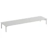 Muuto Regale-Stacked Podest mit Rohrgestell, 131 x 35 x 17 cm, grau