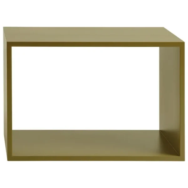 Muuto Regale-Stacked Regalmodul, groß, braun grün