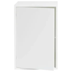 Muuto Regale-Stacked Regalmodul mit Tür, groß, weiß