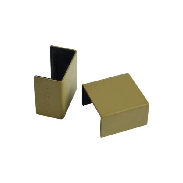 Muuto Regale-Stacked Storage System Clip, 2er-Set, braun-grün