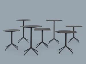 HAY Tische-Muuto Still Cafe Tisch, 75 x 65 cm, schwarz