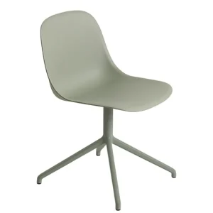 Muuto Bürostühle | Sitzgelegenheiten^Stuhl Fiber, Drehfuß, salbeigrün