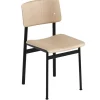 Normann Copenhagen Sitzgelegenheiten-Muuto Stuhl Loft, schwarz – Eiche