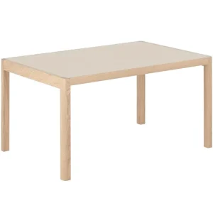 Eero Aarnio Originals Tische-Muuto Tisch Workshop, 140 x 92 cm, Eiche – warmgraues Linoleum