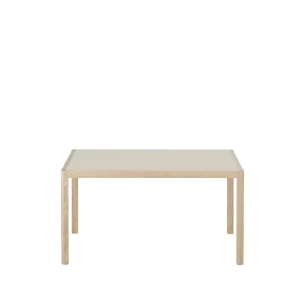 Eero Aarnio Originals Tische-Muuto Tisch Workshop, 140 x 92 cm, Eiche – warmgraues Linoleum