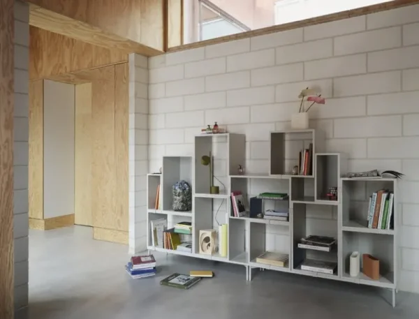 Muuto Tischlampen-Tischleuchte Post, braun-grün