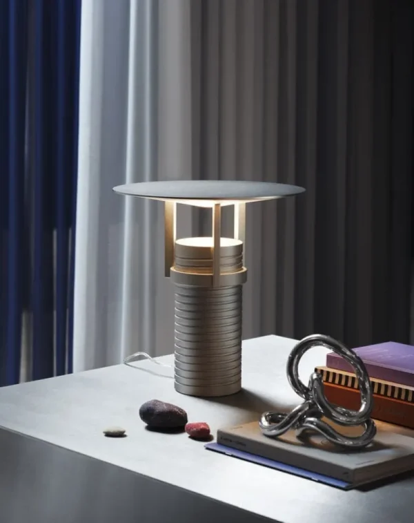 Astep Tischlampen-Muuto Tischleuchte Set, Aluminium