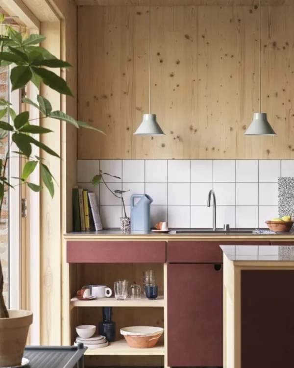 Muuto Deckenleuchten-Top Pendelleuchte, 21 cm, Tiefrot