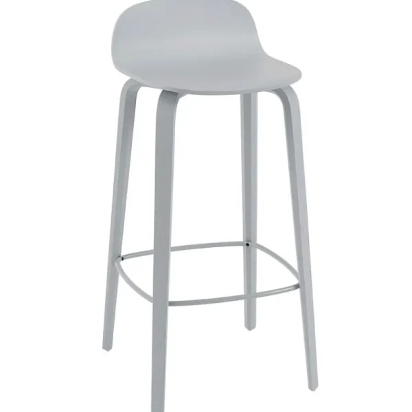 Muuto Sitzgelegenheiten-Visu Barhocker, 75 cm, grau