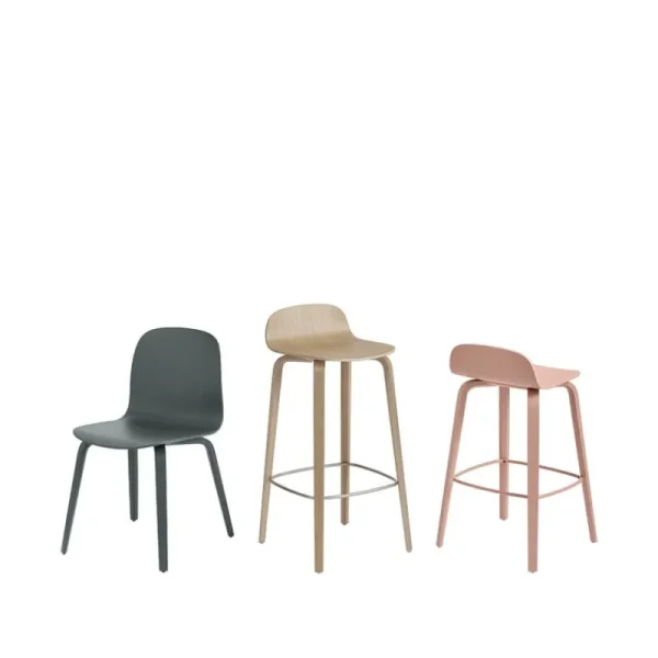 GUBI Sitzgelegenheiten-Muuto Visu Thekenhocker, 65 cm, hellrosa