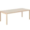 Audo Copenhagen Tische-Muuto Workshop Tisch, 200 x 92 cm, Eiche – warmgraues Linoleum