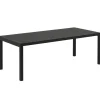 Hartu00f4 Tische-Muuto Workshop Tisch, 200 x 92 cm, Schwarz – schwarzes Linoleum
