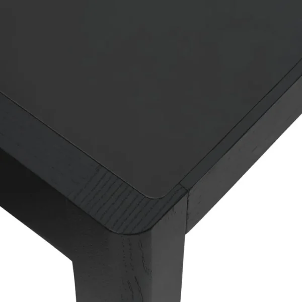 Hartu00f4 Tische-Muuto Workshop Tisch, 200 x 92 cm, Schwarz – schwarzes Linoleum