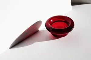 Iittala Kerzen Und Kerzenhalter-Nedre Foss Sirkel Teelichthalter, Mid Winter Red
