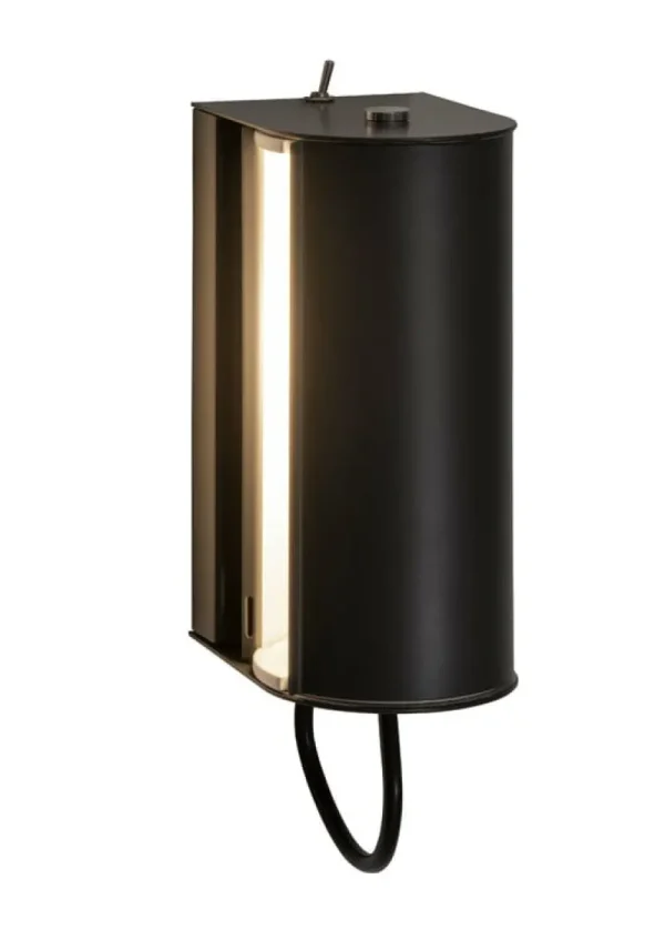 HAY Wandleuchten-Nemo Lighting Applique Cylindrique Petite Wandleuchte, Grau