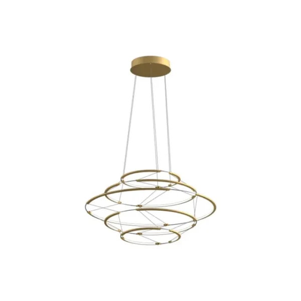 Nemo Lighting Deckenleuchten-Drop 5 Pendelleuchte, 2700 K, Satin Gold