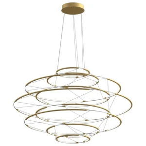 Muuto Deckenleuchten-Nemo Lighting Drop 9 Pendelleuchte, 2700 K, Satin Gold