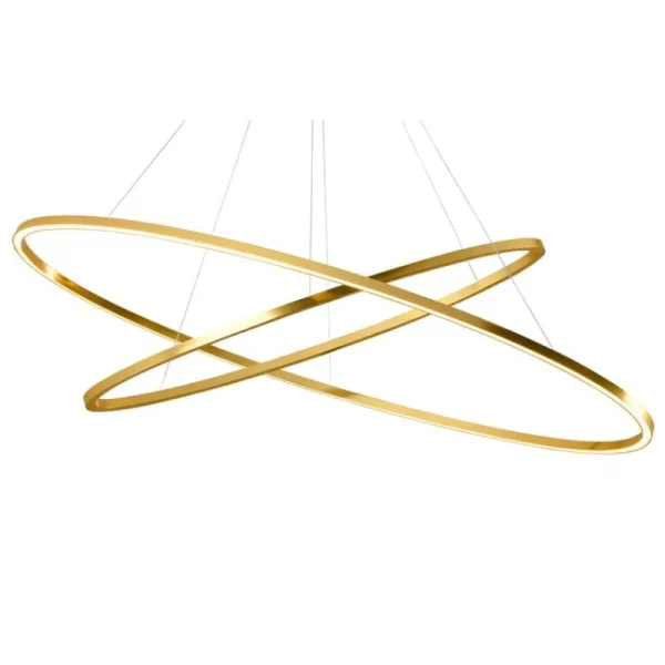 Nemo Lighting Deckenleuchten-Ellisse Double Pendelleuchte, Direktlicht 2700K, Gold