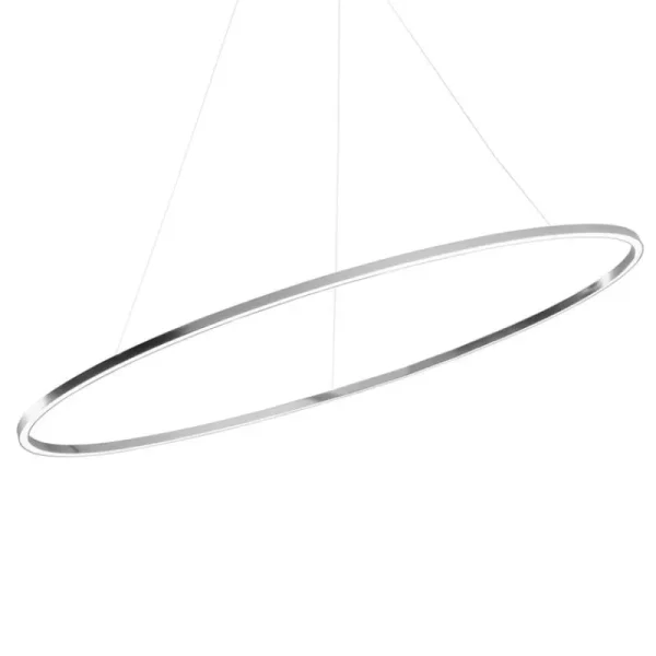 Muuto Deckenleuchten-Nemo Lighting Ellisse Major Pendelleuchte, Direktlicht 2700K, poliertes Aluminium
