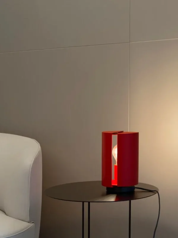 Nemo Lighting Tischlampen-Pivotante à Poser Tischleuchte, Karminrot