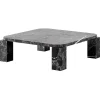 &Tradition Tische-New Works Atlas Couchtisch, 82 x 82 cm, Marmor schwarz