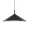 Muuto Deckenleuchten-New Works Brolly Pendelleuchte, 70 cm, schwarz, eloxiert