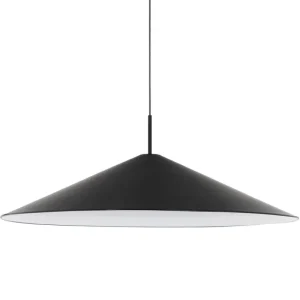New Works Deckenleuchten-Brolly Pendelleuchte, 90 cm, schwarz, eloxiert
